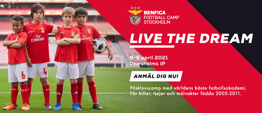 Fotbollsskola med Benfica i Stockholm